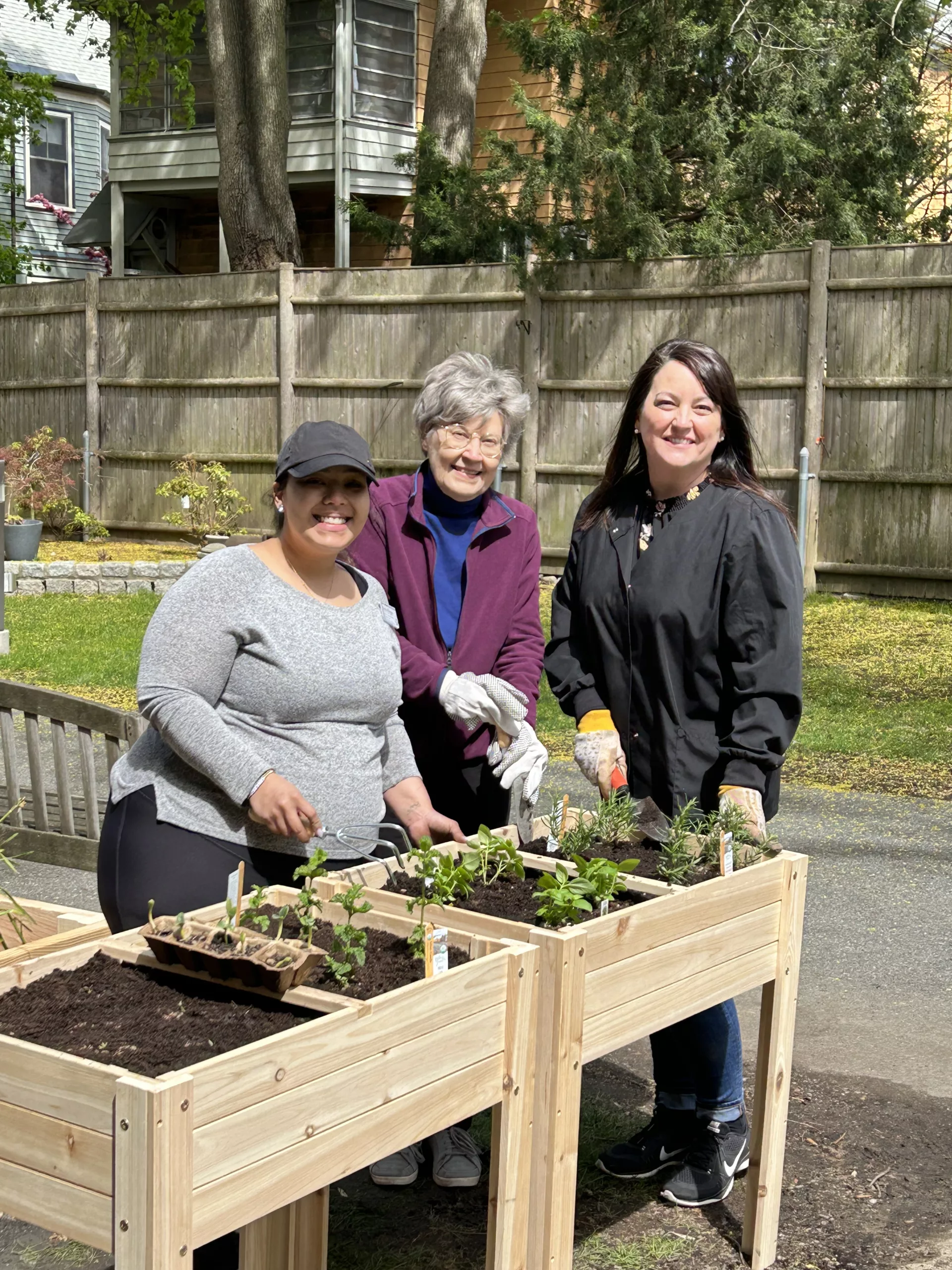 staff and resident arbor day